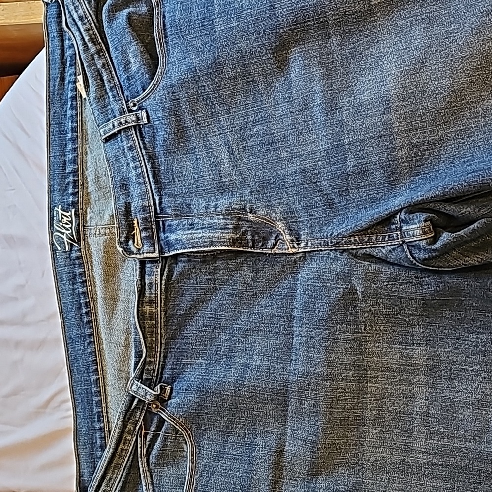 Old navy blue jeans